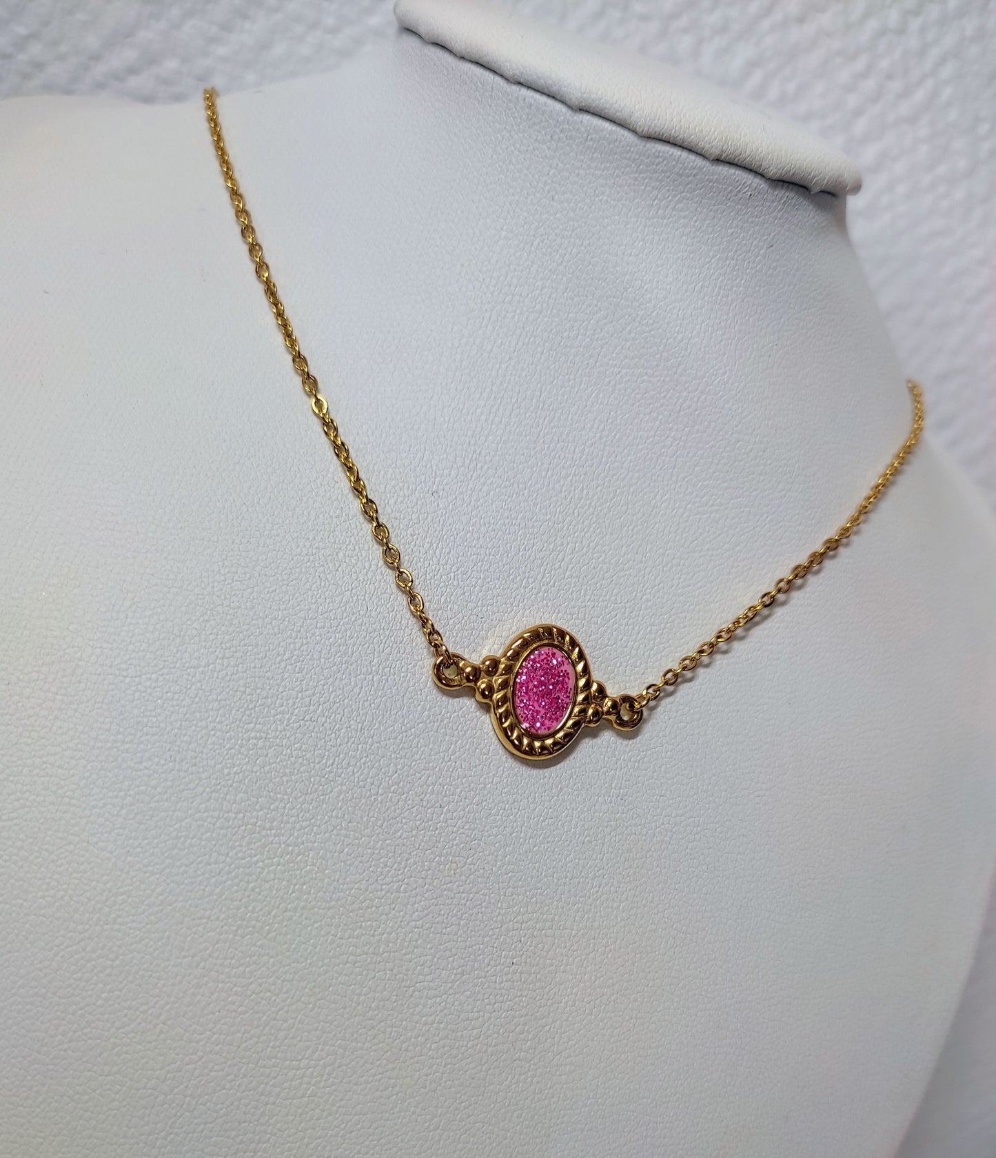 Collier CARINA rose