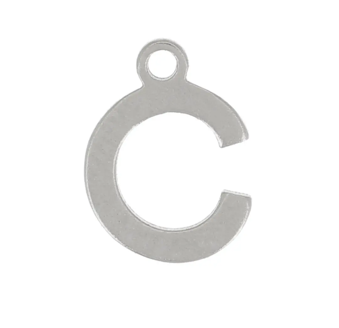 INITIALE 2 ARGENTE (charm)