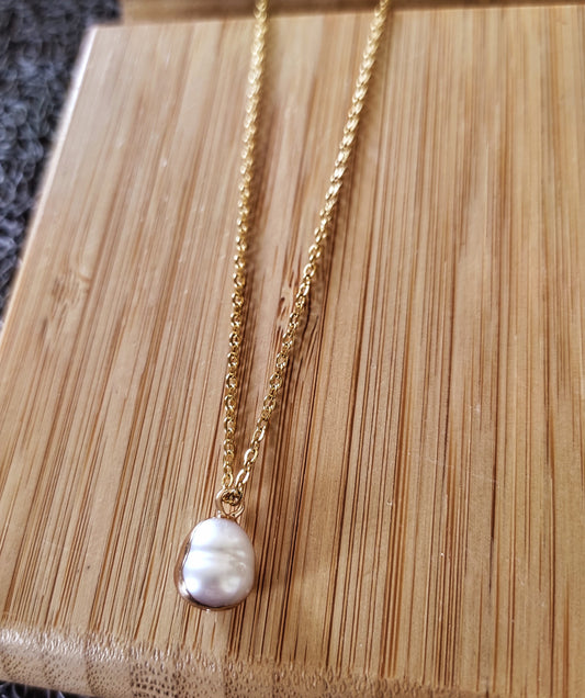 collier avec une perle de culture 