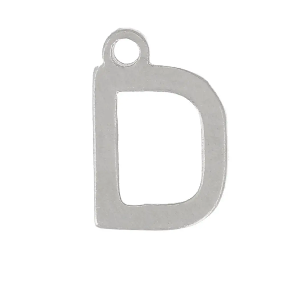 INITIALE 2 ARGENTE (charm)