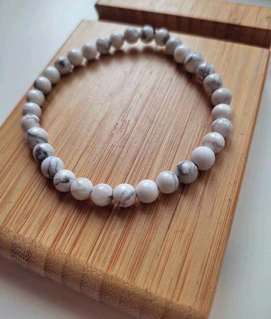 Bracelet Helena - pierre naturelle d'howlite