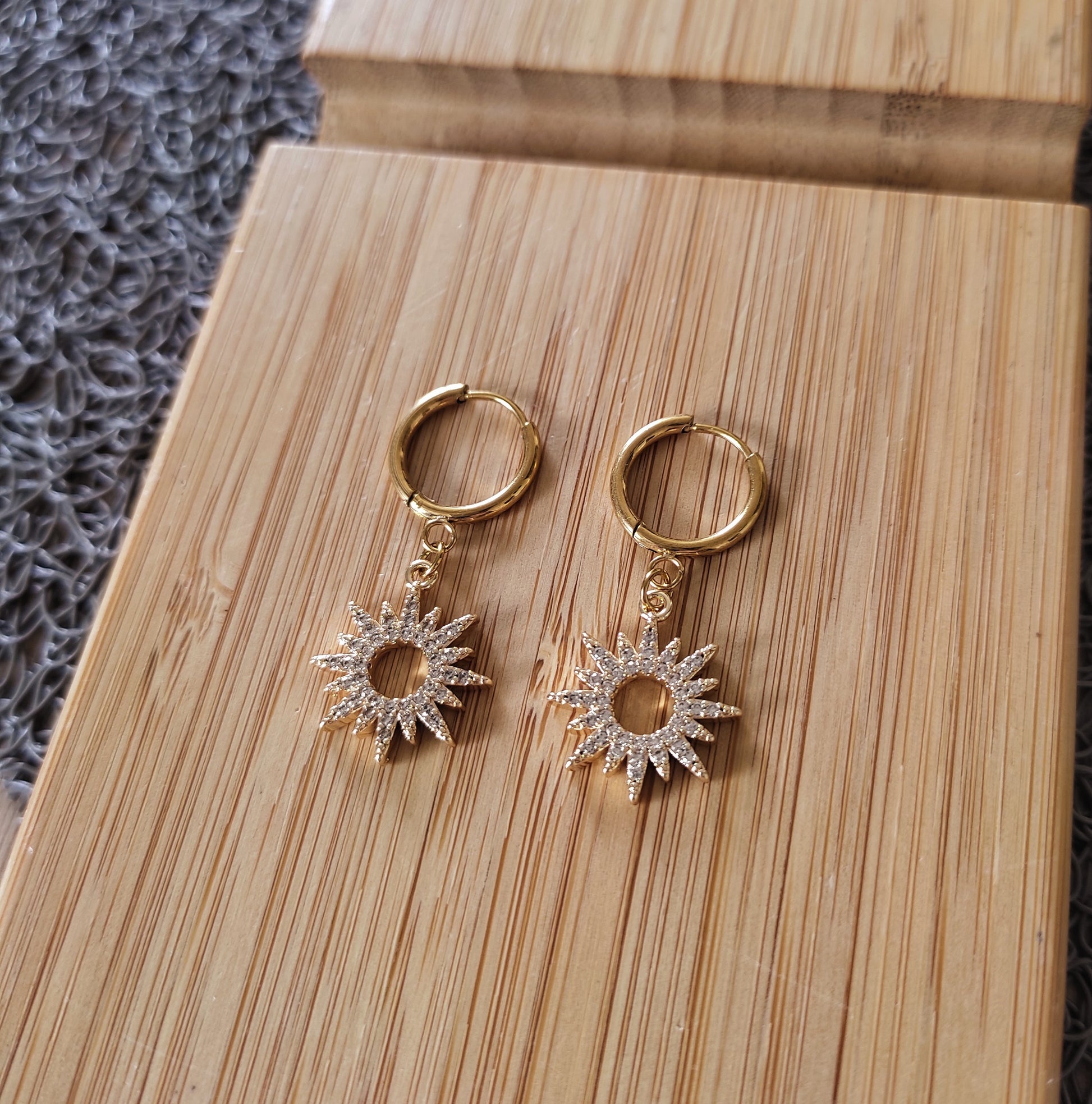 Boucles d'oreilles Sunshine - 13mm