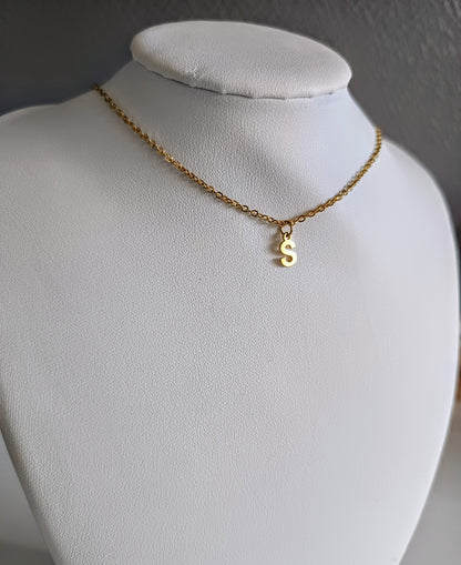 INITIALE 2 doré sans strass (collier)