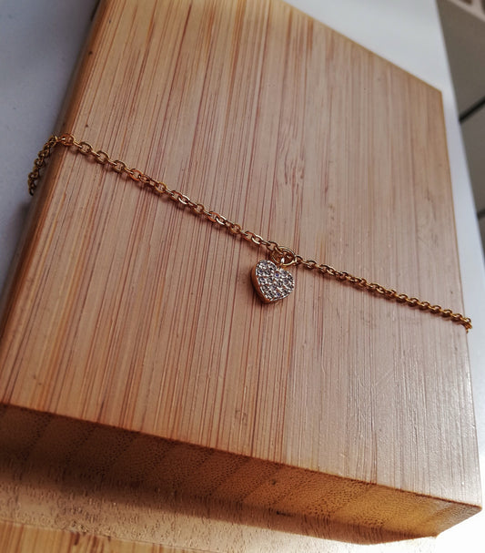 Bracelet Beauty avec pendentif coeur