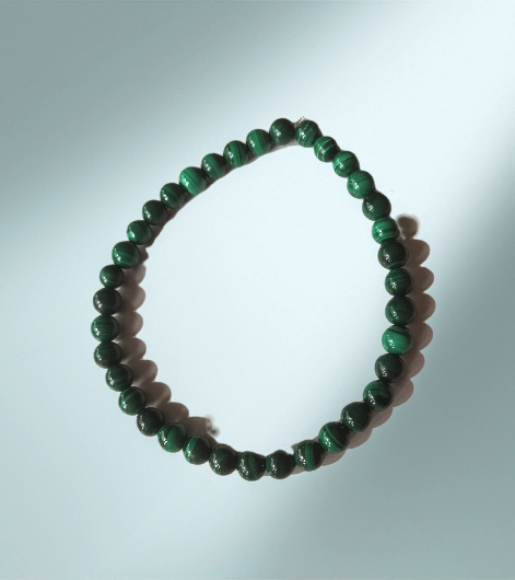 Bracelet MALACHITE - pierre malachite - 6mm